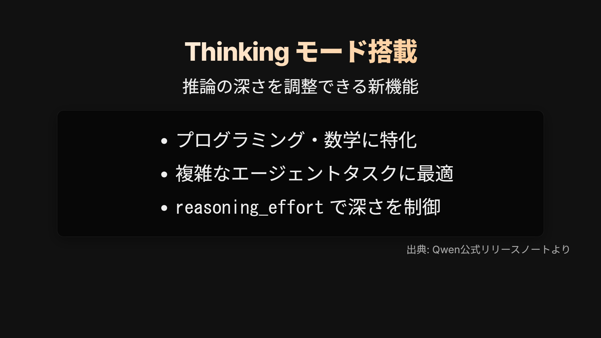 Thinkingモードとは